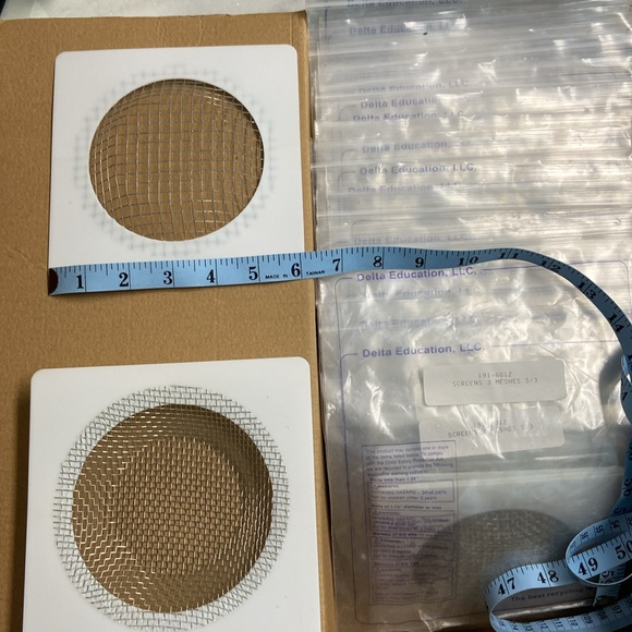Delta Education Screen Mesh, 6 x 6 Inches, Set of 3 per Package - Picture 2 of 3